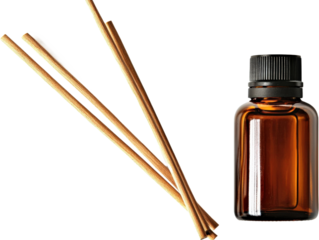 Scented Reed Diffuser and Essential Oil Bottle