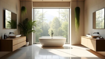 Sophisticated Bathroom Interior in Modern Style