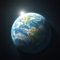 Stunning Earth From Space Sunrise Over Americas Planet View