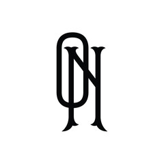 ON monogram logo design letter text name symbol monochrome logotype alphabet character simple logo