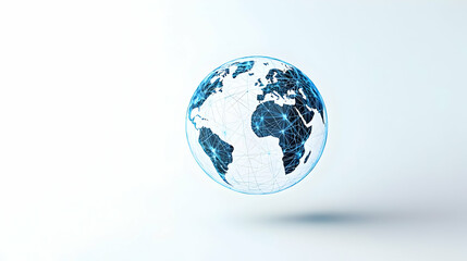 Abstract Digital Representation Of Earth