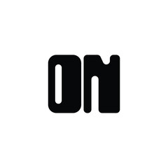 ON monogram logo design letter text name symbol monochrome logotype alphabet character simple logo