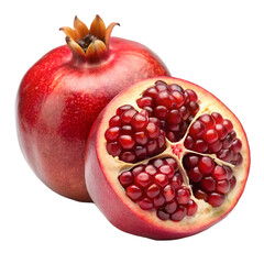 pomegranate isolated on white background
