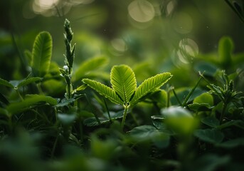 Emerald Dawn: New Life Unfolding in the Forest