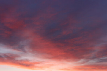 sky and clouds during sunset time background.