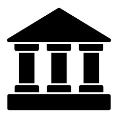 Court Icon # Notary Pack Themes # Solid Style