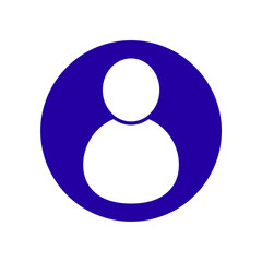 Icon a profile, isolated against a clean background.