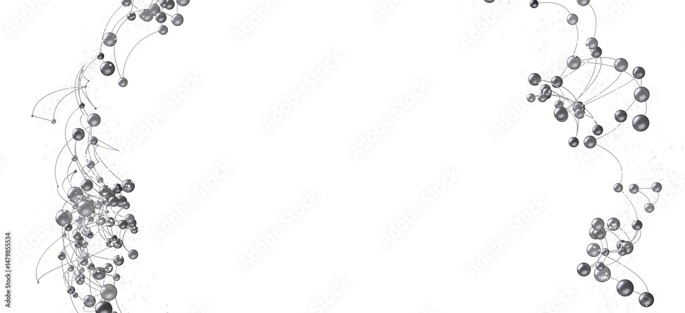 Poster Modern digital network connection. Abstract technology background.  Perfect for tech websites.