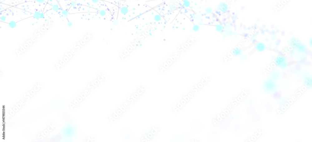 Leinwandbilder Clean, modern background image of a network connection. Ideal for tech, science, and data visualization projects.