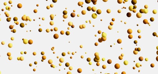 Floating gold spheres on white.  Perfect for websites, presentations, and more!
