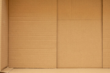 Fototapeta premium High-resolution image of an empty cardboard box interior. Perfect for design and packaging projects.