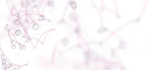 Abstract background image featuring delicate pink lines and soft circles, ideal for technology or science concepts.