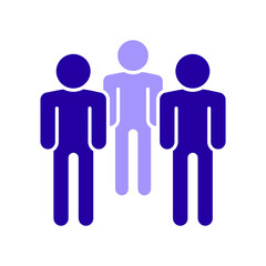 Icon a group, isolated against a clean background.