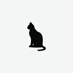 Discover stunning minimalist black cat silhouette art. Perfect for animal lovers seeking elegant, modern cat profiles. Shop unique prints today