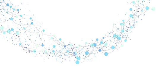 Abstract background with flowing network connections. Perfect for technology, data, and communication concepts.