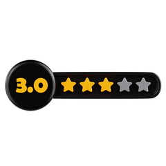 Ratings 3D Ilustration