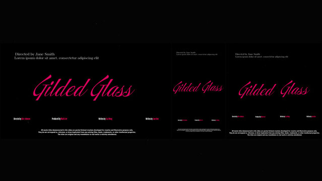 Cinematic Film Title Card, Movie Poster Typography Overlay 211 | Fully Modular Editable Layouts & Easy Text Animator Control to Create Custom Text Animations Without KeyFrames