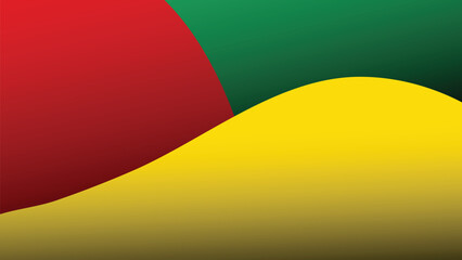 Juneteenth or Black History Month background vector stock illsutration. african style color red, yellow and green background for Juneteenth and black history month vector.