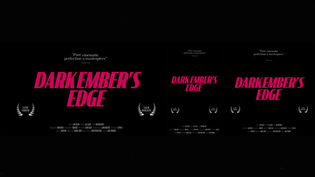 Cinematic Film Title Card, Movie Poster Typography Overlay 217 | Fully Modular Editable Layouts & Easy Text Animator Control to Create Custom Text Animations Without KeyFrames