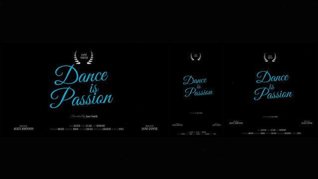 Cinematic Film Title Card, Movie Poster Typography Overlay 220 | Fully Modular Editable Layouts & Easy Text Animator Control to Create Custom Text Animations Without KeyFrames