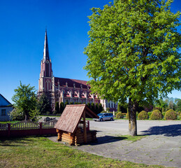 Church of the Holy Trinity. Agro-town Gervyaty, Ostrovets district, Grodno region. Belarus
