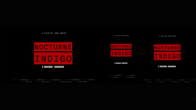 Cinematic Film Title Card, Movie Poster Typography Overlay 233 | Fully Modular Editable Layouts & Easy Text Animator Control to Create Custom Text Animations Without KeyFrames