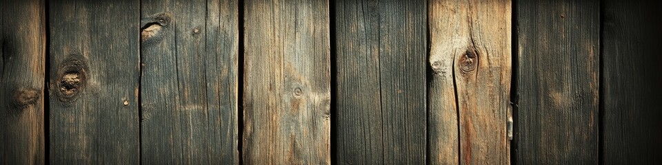 Aged wooden planks, vertical grain, weathered