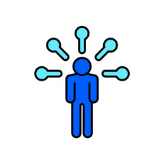 Icon a networking, isolated against a clean background.