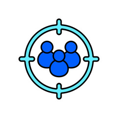 Icon a audience, isolated against a clean background.