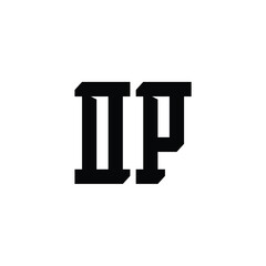 OP monogram logo design letter text name symbol monochrome logotype alphabet character simple logo
