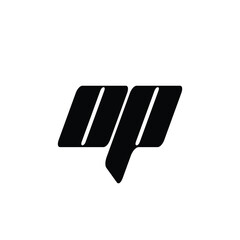 OP monogram logo design letter text name symbol monochrome logotype alphabet character simple logo