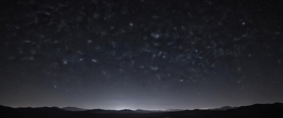 Fototapeta premium Stunning night sky view, countless stars across a dark, inky expanse , bright, starfield, peaceful