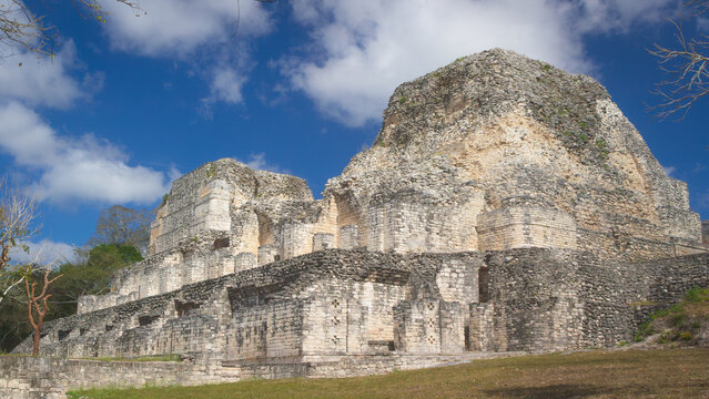 View to the ruins of ancient Becan