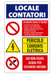 Cartello Locale Contatori