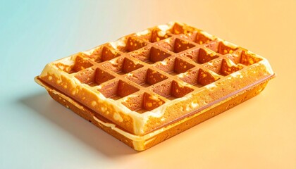 waffle with chocolate