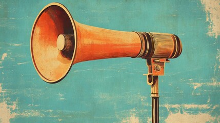 Vintage Megaphone: Retro Sound Amplifier Image