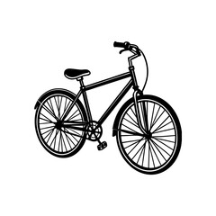 silhouette of a bicycle