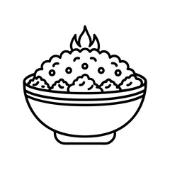 vector illustration of a cupcake