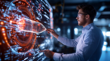 AI generator image of Computer technology, design space shuttles, rockets and simulation, structural systems, all operations