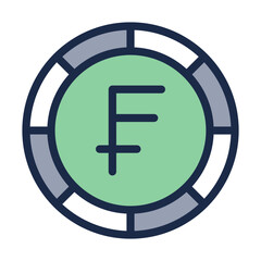 Generic Currency Token Illustration