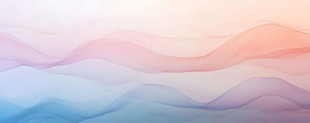Abstract design with soft, flowing shapes and pastel colors.