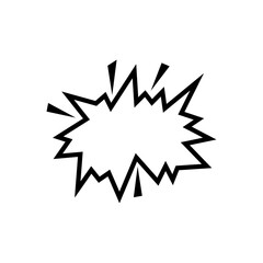 Blank bubble speech comic design