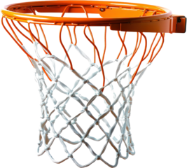 Orange Basketball Hoop and Net