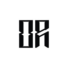 OR monogram logo design letter text name symbol monochrome logotype alphabet character simple logo