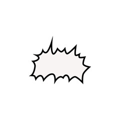 Blank bubble speech comic design