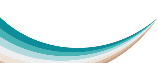 Sea waves layer vector background illustration