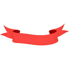 Flowing Red Festive Ribbon Decoration