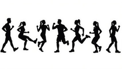 silhouettes of girls