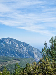 Hills and rock in turkey, Kemer and Kaputash beach. 