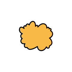 Blank bubble speech comic design